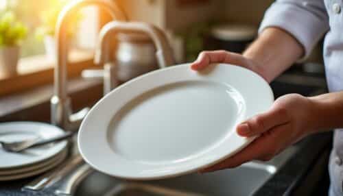 découvrez l'astuce simple et efficace utilisée par les chefs depuis des années pour rendre votre vaisselle étincelante en quelques minutes. facile, rapide et accessible à tous !
